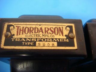 2 Thordarson Transformer & Choke Coil Vintage 3