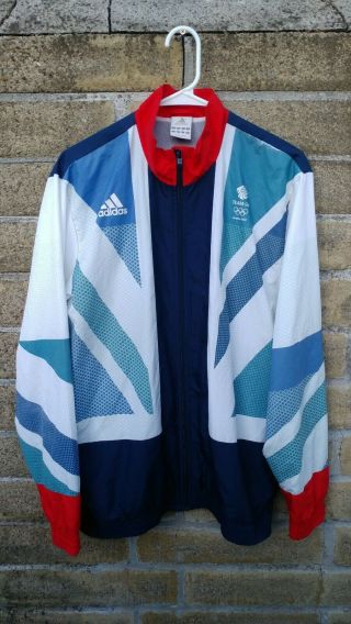 Team Gb Great Britain Olympic Games 2012 London Adidas Zip Jacket Mens Size M