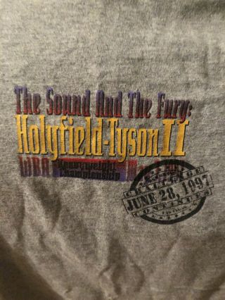 Holyfield - Tyson MGM Tshirt From The “bite fight” 2