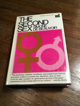 Simone De Beauvoir - The Second Sex - Modern Library Giant (first Ml Ed) - Vg/vg