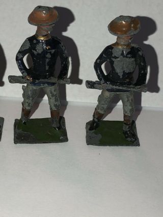 6 Vintage W BRITAIN JR.  Toy Lead Civil War Soldiers UNION CONFEDERATE Soldiers 3