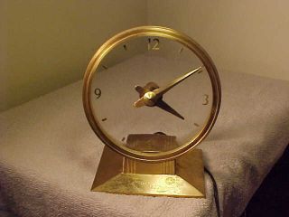 Vintage Haddon Products Golden Visionette Model 80 Clock Mystery Clock