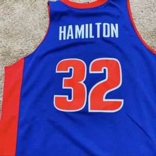 Authentic Reebok Nba Vintage Detroit Pistons Richard Hamilton 32 Mens Xl