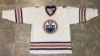 Vintage Nhl Edmonton Oilers Ccm Hockey Jersey Sz Xl