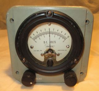 Vintage Electric Test Gauge - Steampunk,  Laboratory,  Trio Vacuum Tube Voltmeter