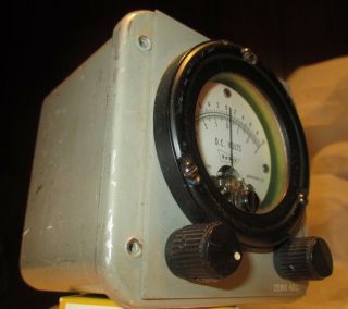 Vintage Electric Test Gauge - Steampunk,  Laboratory,  Trio Vacuum Tube Voltmeter 2