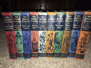 Collier Junior Classics The Young Folks Shelf of Books 1957 Vol 1 - 10 Set 2