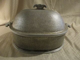 Vintage Guardian Services Hammered Aluminum Roasting Pan With Lid