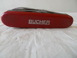 Vintage Victorinox Swiss Army Knife Type Red Bucher Rare
