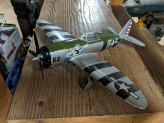 1/48 Nicely Built Vintage Monogram P 47 Thunderbolt Fighter Airplane Ww2