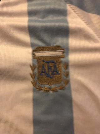 Argentina 1998 World Cup Jersey Vintage Shirt Sizes Large 3