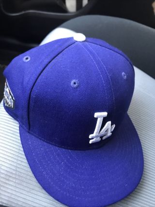 Los Angeles Dodgers 2018 World Series Hat Rare Made Era Size 7 1/4
