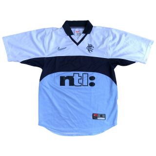 Glasgow Rangers 1999 2000 Away Football Shirt Jersey Nike Size Small Retro