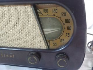 Vintage Sentinel Model 331 Bakelite Tube Radio 1949 - 2