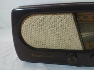 Vintage Sentinel Model 331 Bakelite Tube Radio 1949 - 3