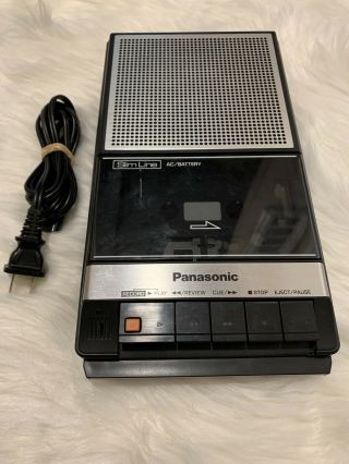 Vtg Panasonic Tape Recorder Slim Line Rq - 2735