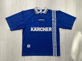 Fc Schalke 04 Home Football Shirt 1996/1997 Vintage Men 