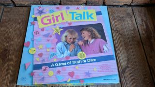Vintage Girl Talk Truth Or Dare Board Game 100 Complete