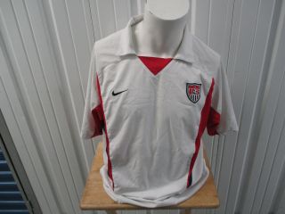 Vintage Nike Usa National Soccer Football Team Large Sewn Jersey 2002 - 2003 Kit