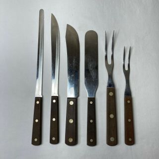 Vintage Cutco Cutlery 6 Piece Set Knives Forks Spreader 33,  32,  34 37 38 36