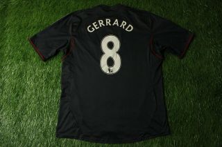 Liverpool England Gerrard 2011/2012 Football Shirt Jersey Away Adidas