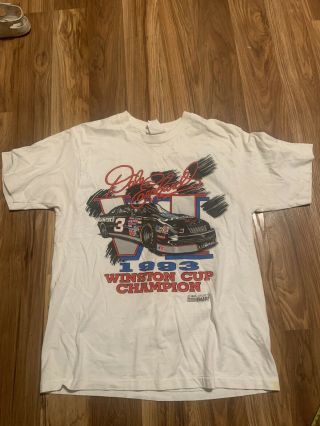 Vintage 1993 Dale Earnhardt T Shirt Winston Cup Champion Nascar M Racing 3