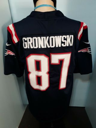Nike On Field Rob Gronkowski 87 England Patriots Jersey Mens Sz L Stitched