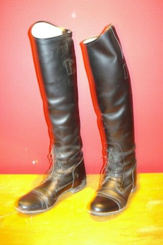 Vintage Collectable Ladies Horse Riding Boots By The Elite Size - 8n