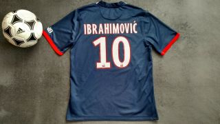 Psg 2013 - 2014 Nike Ibrahimovic Player Issue Home Football Soccer Shirt Jersey L