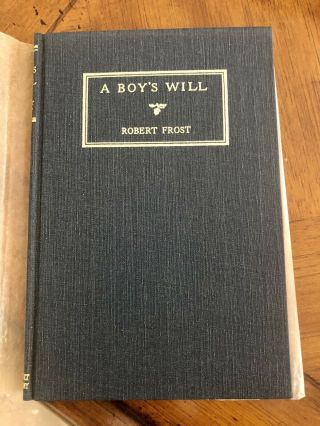 A Boys Will - Robert Frost - With Parchment Cover (1992 Collectors Prints Llc)