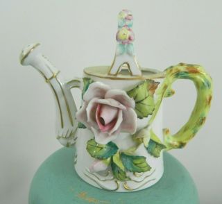 Vintage Japan Hal - Sey - Fifth Art Pottery Floral Porcelain Water Pitcher Pottery