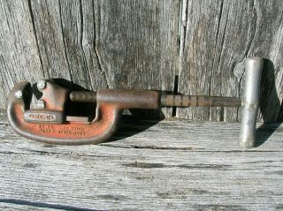 Vintage Ridgid No 2a 1/8 To 2 Inch Heavy Duty Pipe Cutter