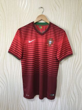 Portugal 2014 Home Football Shirt Soccer Jersey World Cup Nike 577986 - 677