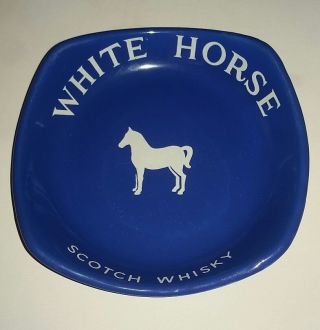 Vintage Wade White Horse Scotch Whisky Ashtray Wade Pottery Ashtray Made England