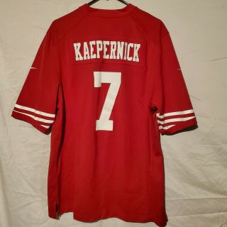 Nike On Field San Francisco 49ers Colin Kaepernick 7 NFL Football Jersey Mens L 3