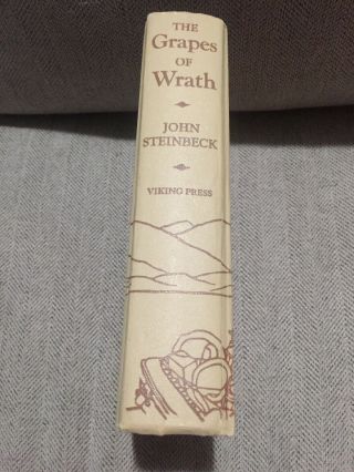 The Grapes Of Wrath By John Steinbeck - 1939 Hc The Viking Press,  First Edition