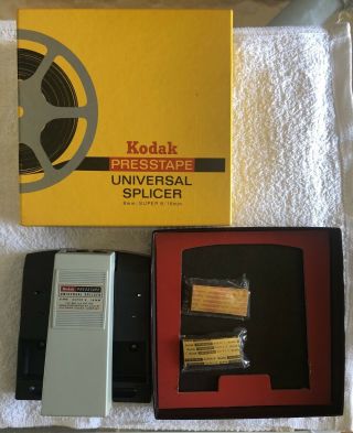 Vintage Kodak Presstape Universal Splicer For 8mm/super8mm/16mm Model D550