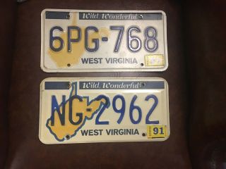 Authentic Vintage Classic License Plate Wild Wonderful West Virginia Wvu