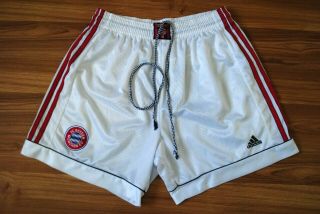 Bayern Munich Away Football Shorts 1998 - 1999 - 2000 - 2001 Vintage Mens Large D8