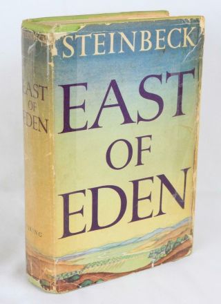 John Steinbeck East Of Eden 1952 2nd Print W/dj 1st Year Grapes Of Wrath Author