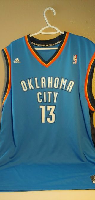 Adidas Nba Oklahoma City Thunder James Harden Jersey Xxl Okc Basketball