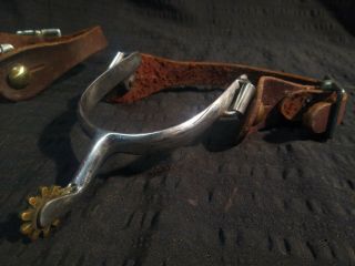 Vintage Spurs Made In Korea.  Woman ' s or Youths Size.  Cowboy 2