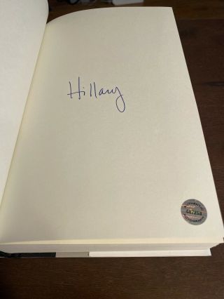 Hillary Clinton Hard Choices Signed 1st Edition B&N Hologram 2