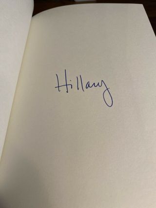 Hillary Clinton Hard Choices Signed 1st Edition B&N Hologram 3