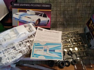 1987 Monogram Model 1:24 2748 White Lightning Pro Street Firebird Parts