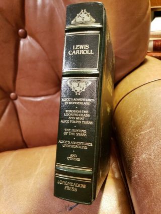 UNREAD HC THE OF LEWIS CARROLL FINE BONDED LEATHER 2