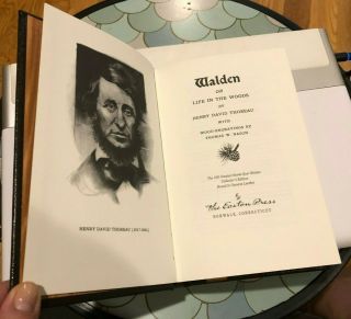 Easton Press Walden By Thoreau 100 Greatest Books Leather Unread