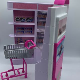 Vintage 2000 Barbie Coca Cola Soda Grocery Store Supermarket Shelf Shopping Cart