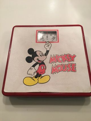 Vintage Disney Mickey Mouse Metal Bathroom Scale