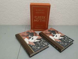 The Greek Myths I And Ii By Robert Graves Folio Society 2 Volume Boxed Set